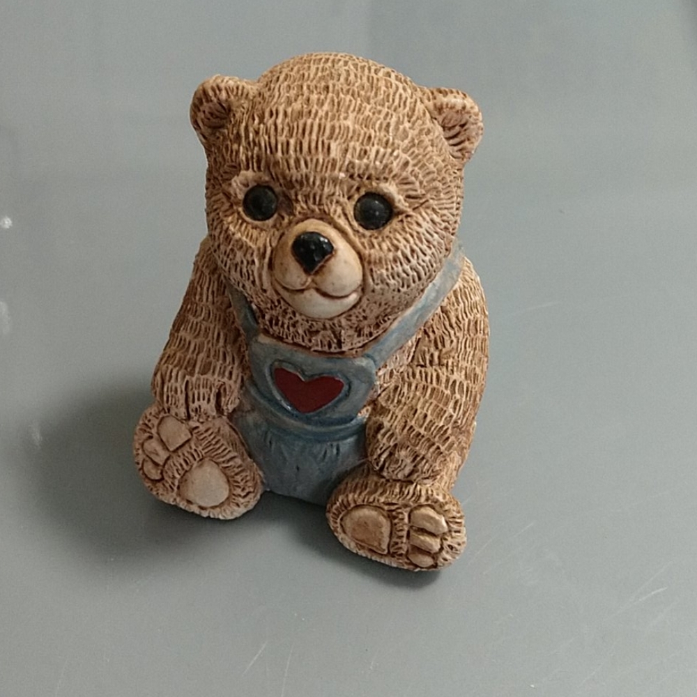 1984 Stone Critters Bear in Overalls
